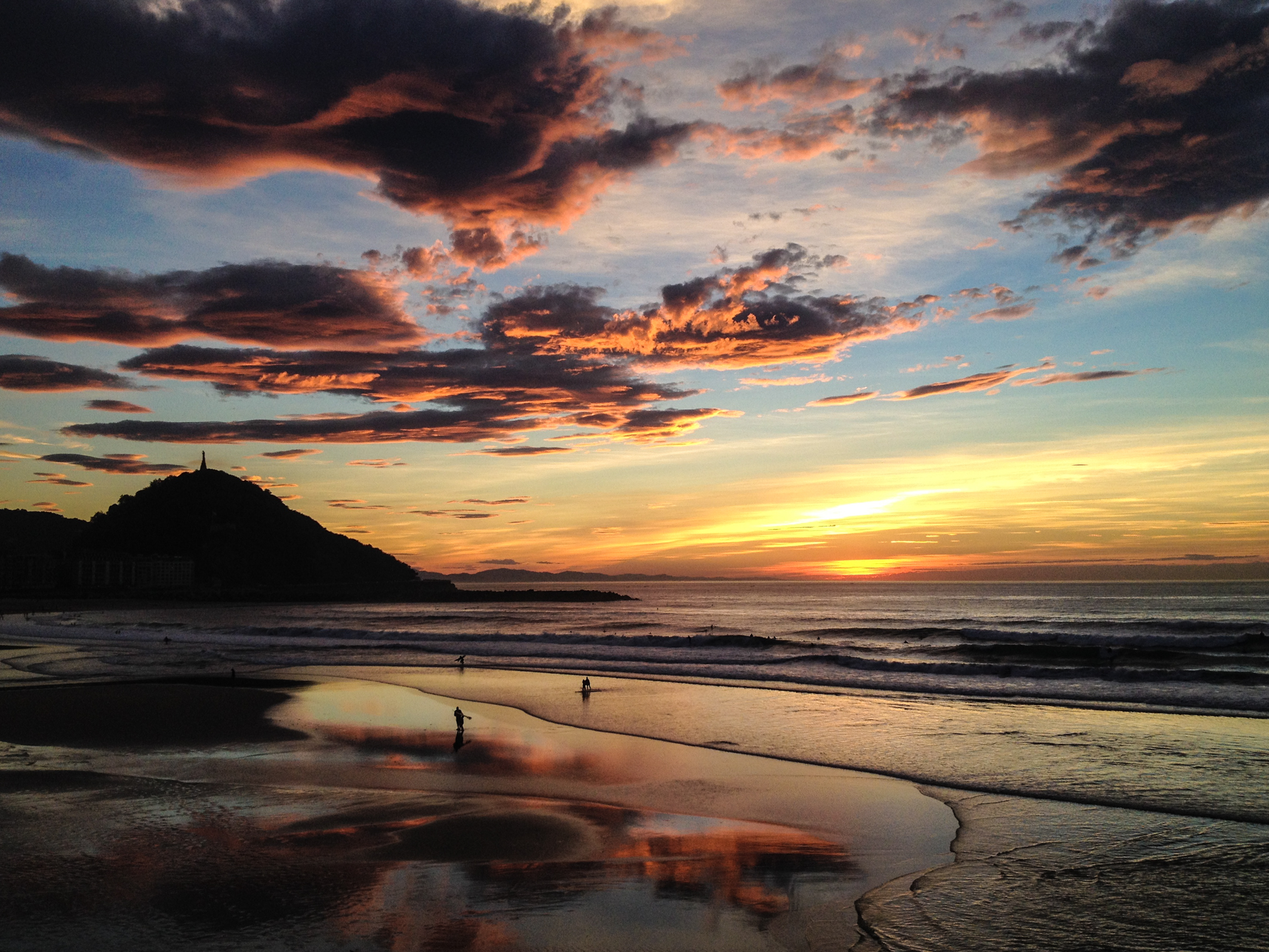 24. san sebastian sunset zurriola